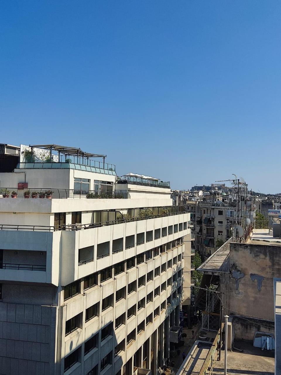 Voda Luxury Residence #201 - Acropolis View Rooftop Atenas Exterior foto